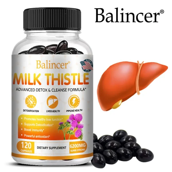 Milk Thistle Extract Supplement 6200mg